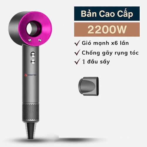 Máy Sấy Tóc ION Âm 2 Chiều Nóng Lạnh Công Suất 2200W, Nóng Lạnh2 Chiều Chăm Sóc Tóc, Bảo Hành 12 Tháng - BONIE MALL