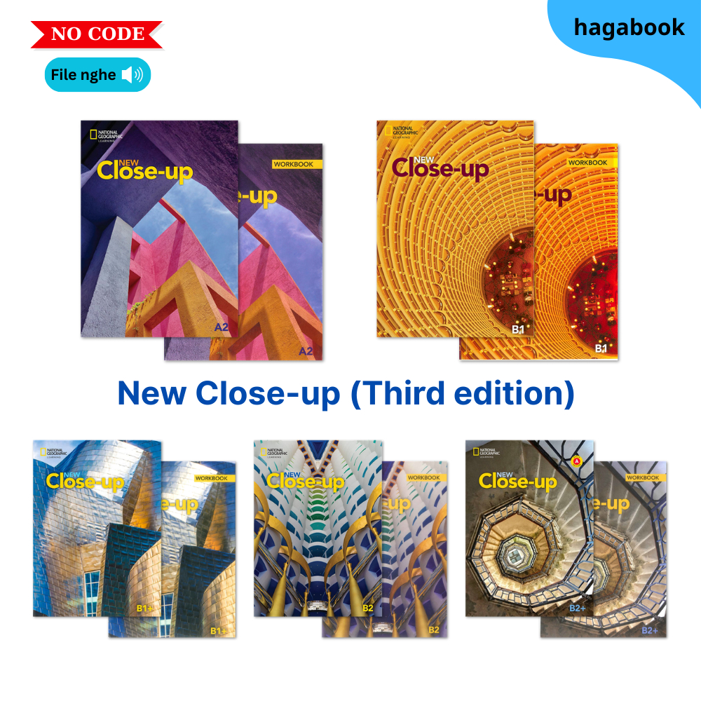 Sách - New Close-up 3rd Edition - Level A2, B1, B1+, B2, B2+ (KHÔNG MÃ CODE) - Bản in laser tặng kèm