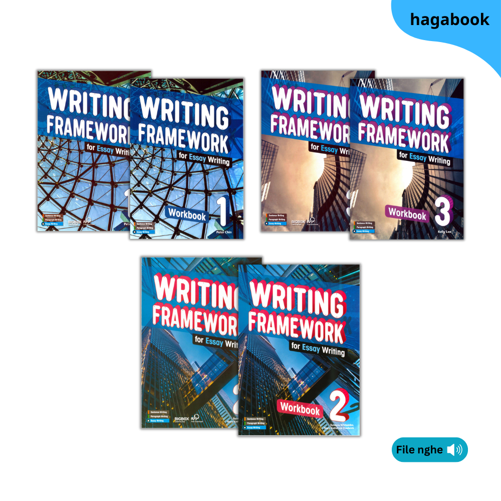 Sách - Writing Framework for Essay Writing - Level 1,2,3 -Tặng Audio