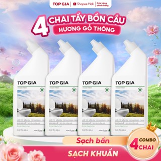 Nước tẩy bồn cầu Topgia đa năng, không cần chà, kháng khuẩn 99.9%, khử mùi an toàn, giữ bồn sạch lâu