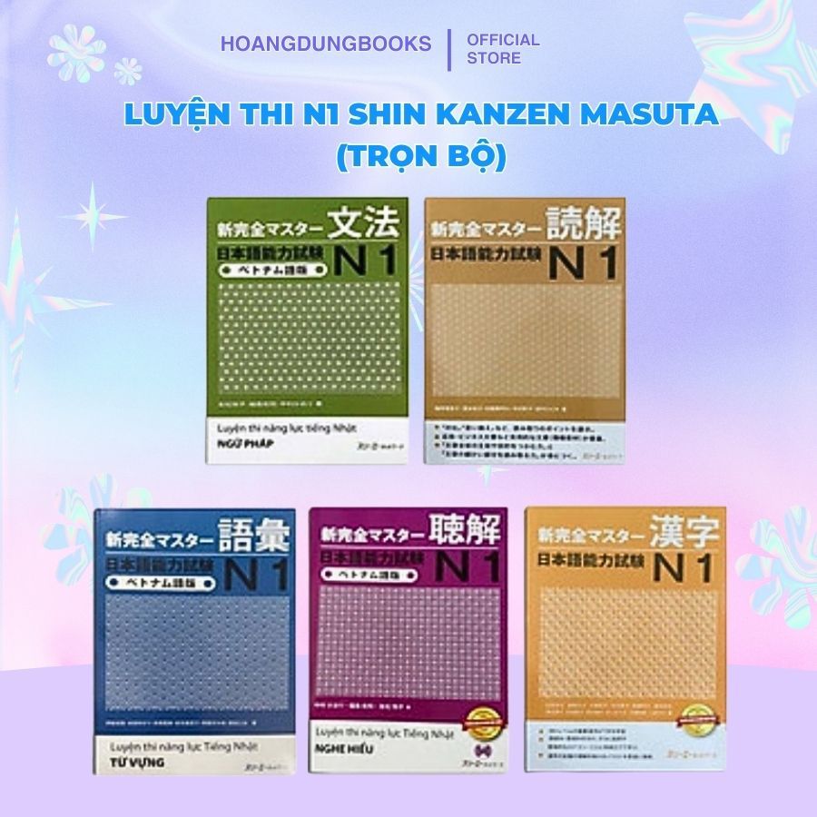 Sách Tiếng Nhật - Shin Kanzen Master N1 Trọn Bộ | Luyện Thi JLPT N1 Đầy Đủ 5 Kỹ Năng
