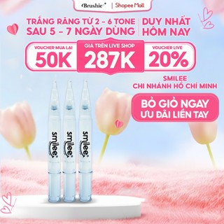 [GIÁ 300K TẠI LIVE SHOP] Set 3 bút gel làm trắng răng Smilee bộ bút gel làm trắng răng tại nhà an toàn tránh ê buốt, LIS