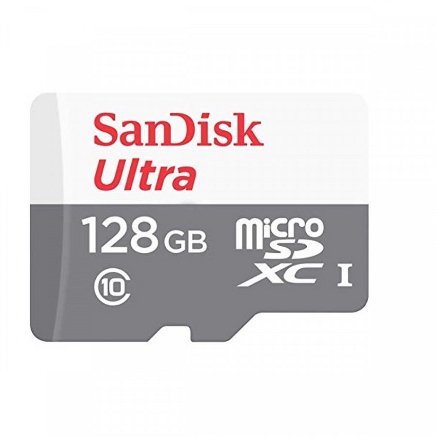 Thẻ nhớ SanDisk Ultra microSDXC, SQUNR 128GB, C10, UHS-1, 100MB/s R, 3x5, 7Y_SDSQUNR-128G-GN3MN hàng