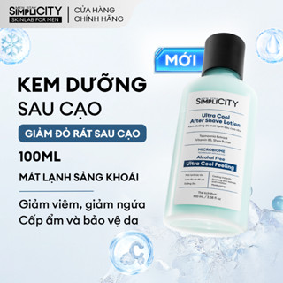 Kem dưỡng sau cạo Men Stay Simplicity Ultra Cool After Shave Lotion giảm đỏ rát mát lạnh 100ml