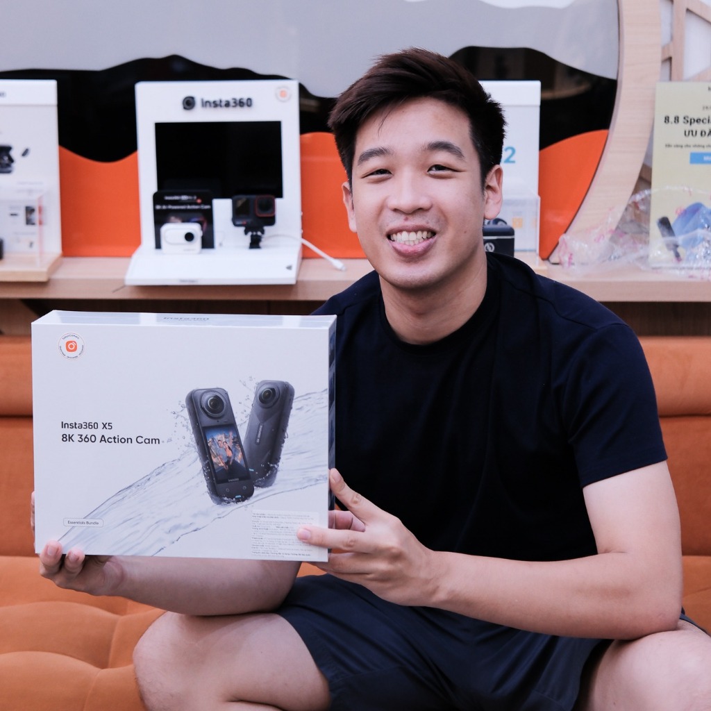 Camera hành trình Insta360 X5 Standard hỗ trợ quay 7K60fps bảo hành chính hãng 12 tháng | BigBuy360 - bigbuy360.vn