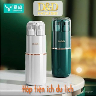 Hộp đựng bàn chải, kem đánh răng, lược, khăn mặt và mỹ phẩm -6- TRAVEL KIT ETRAVEL mẫu mới