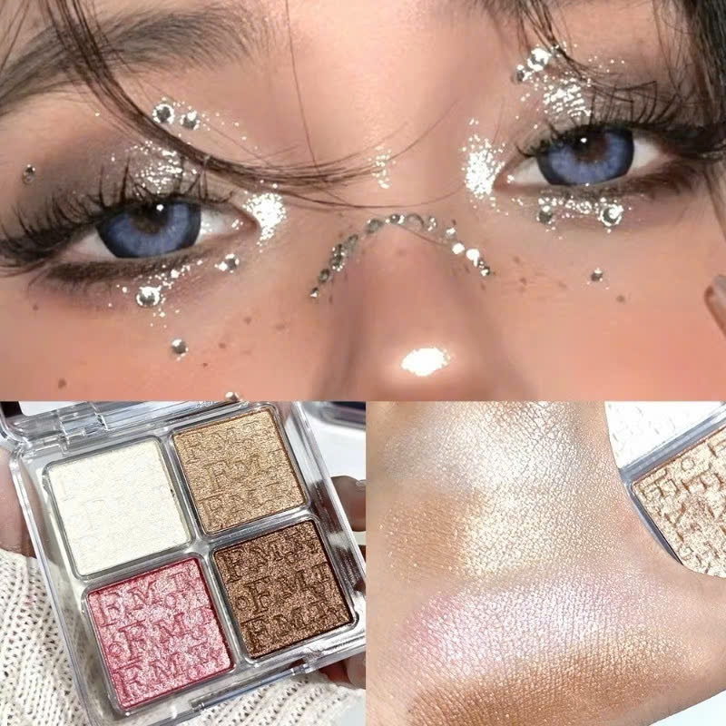 Phấn bắt sáng 4 tone màu Famoty đẹp rạng rỡ