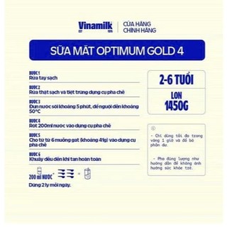 Sữa bột optimum gold số 4 1.450kg