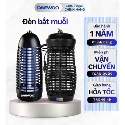 Đèn Diệt Côn Trùng Daewoo chính hãng ánh sáng xanh đảm bảo an toàn, BH 12 tháng