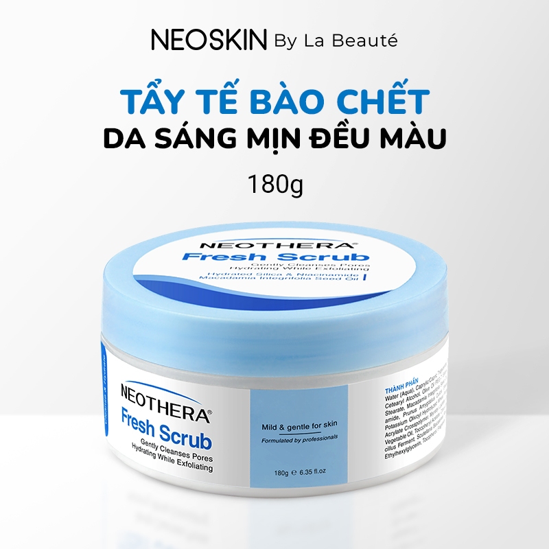 Tẩy tế bào chết body NEOTHERA Scrub Fresh giúp sáng mịn đều màu da 180g