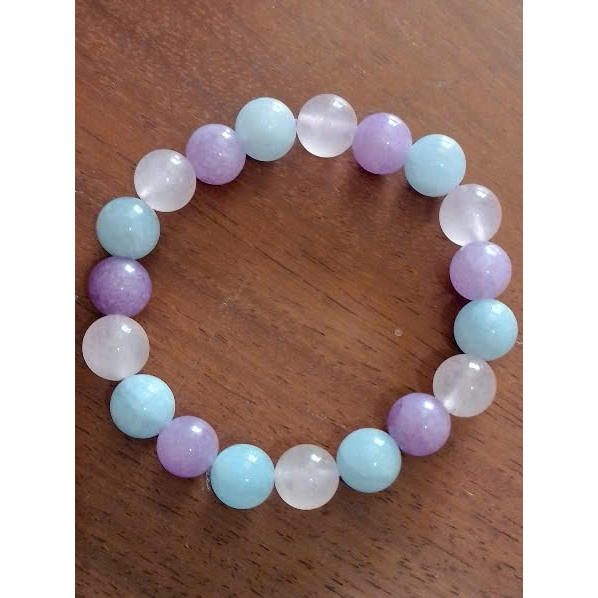 Vòng tay flourite tự nhiên 10 ly