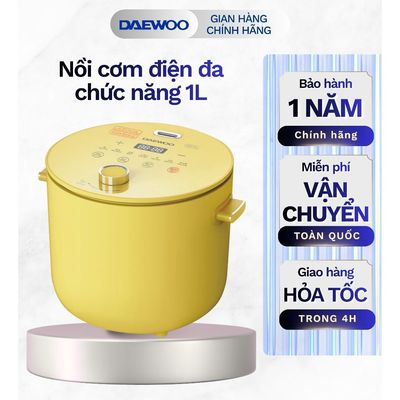 Nồi cơm điện 1L Hàn Quốc Daewoo DWRC-Y201 công suất 400W, bảo hành 12 tháng