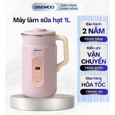 Máy Làm Sữa Hạt Daewoo DWSM-1310 1L, tặng Cẩm Nang 50 Công Thức BH 2 năm