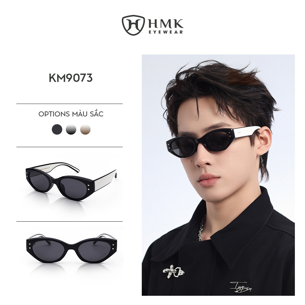 Kính Râm Mắt Mèo HMK Eyewear Tròng Phân Cực Chống UV Thời Trang Trendy Cá Tính Bảo Vệ Mắt -  KM9073