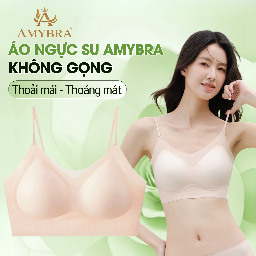 [ HÀNG LOẠI 1 ] Áo Ngực Đúc Su Không Gọng Lưng Không Mắc Cài Mềm Mại Co Dãn Thoáng Mát AMYBRA A2602