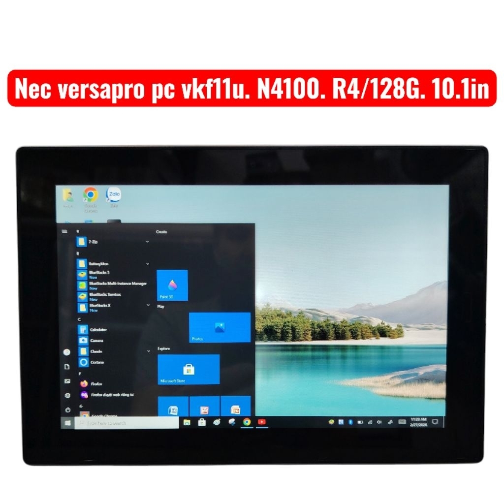 . Thanh lý mtb Nec versapro vkf11u. cpu n4100. R4/128G.pin hư. kèm sạc tybe6c