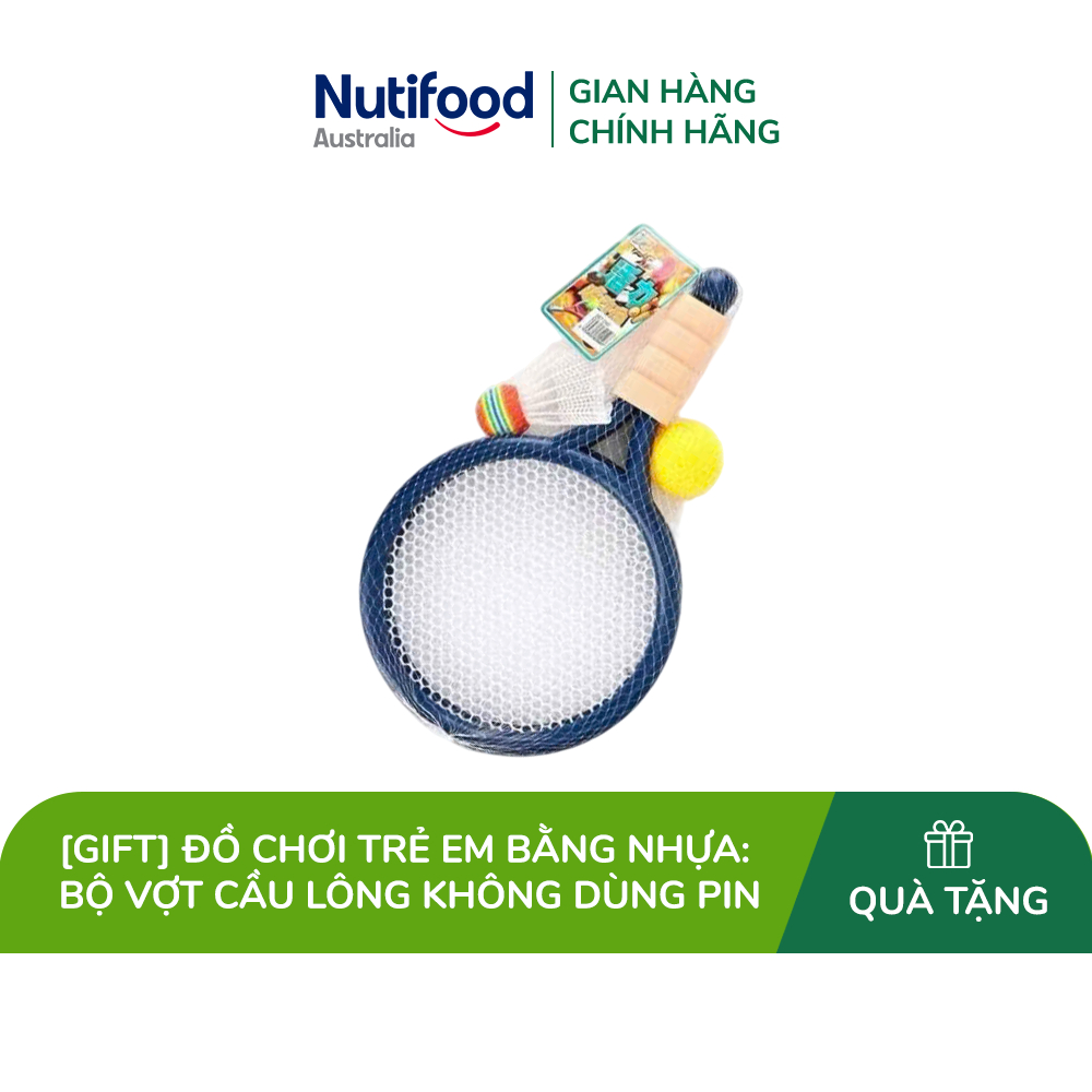 [Gift] Đồ chơi trẻ em: bộ vợt cầu lông không dùng pin