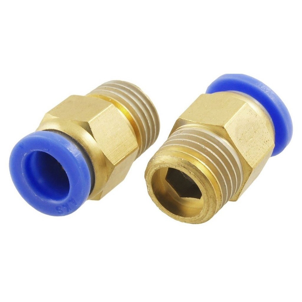 Đầu nối nhanh khí nén PC801 (Ống 8 ren 9.6)