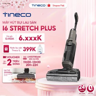 Máy hút bụi lau sàn khô ướt Tineco Floor One i6 Stretch Plus-Lực hút 20000Pa-Nằm phẳng 180°-Giặt sấy nóng - BH 24 Tháng