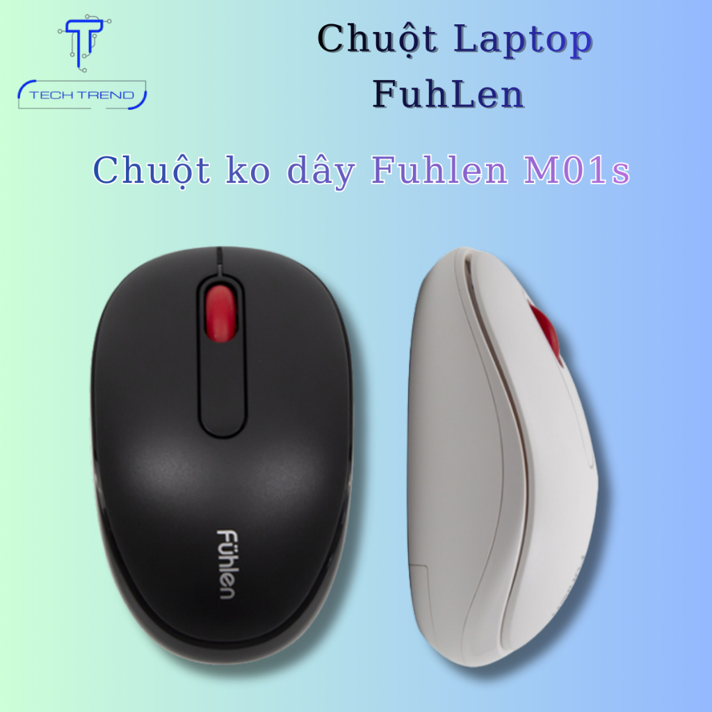 Chuột không dây Fuhlen M01S chính hãng - Chuột thích hợp dùng cho văn phòng.