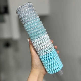 Combo 10 Dây Chun Lò Xo Ống Màu Khúc Nhũ – Dây Buộc Tóc Lò Xo Trong Suốt Co Giãn Tốt, Không Đau Tóc, Không Hằn Tóc