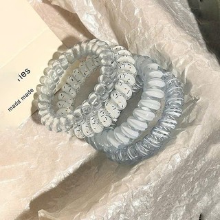 Combo 10 Dây Chun Lò Xo Ống Màu Khúc Nhũ – Dây Buộc Tóc Lò Xo Trong Suốt Co Giãn Tốt, Không Đau Tóc, Không Hằn Tóc