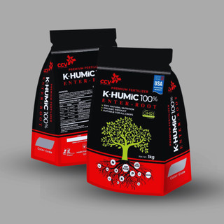 [CHÍNH HÃNG] Phân bón K-Humic Con Cò Vàng chuyên cho các loại cây trồng, kích rễ, phục hồi đất, giải độc, khử phèn, 1kg