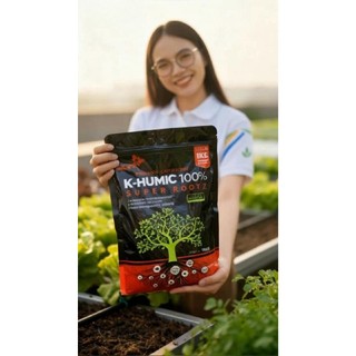 [CHÍNH HÃNG] Phân bón K-Humic Con Cò Vàng chuyên cho các loại cây trồng, kích rễ, phục hồi đất, giải độc, khử phèn, 1kg