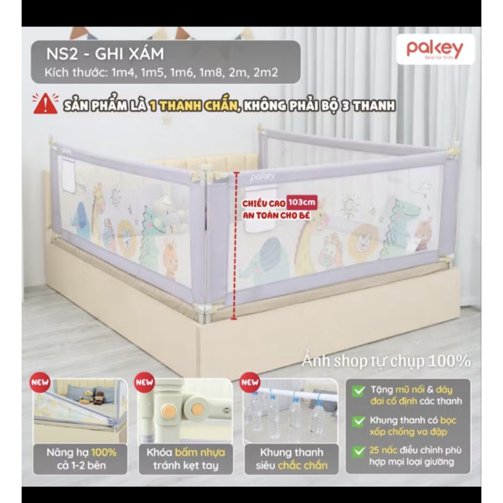 thanh lý bộ thanh chắn giường Umo,pakey