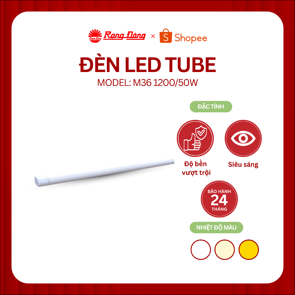 Đèn LED M36 Rạng Đông 50W Model: M36 120050W