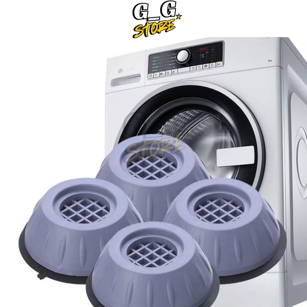 Sét 4 Chân Chống Rung Máy Giặt, Chân Kê Cao Su Giảm Ồn, Chống Trượt Hiệu Quả - GGStore
