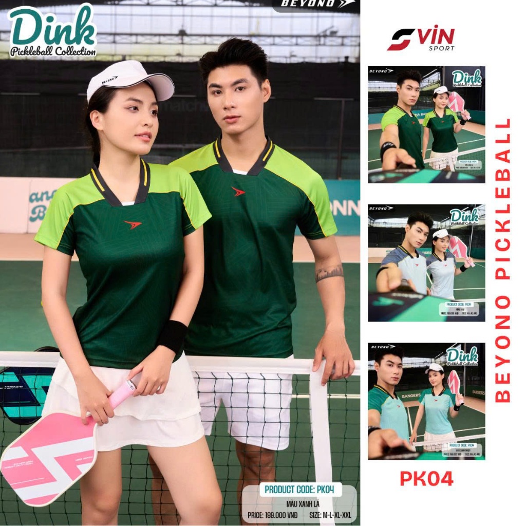 Áo Polo Thể Thao Nam/Nữ Beyono PK04 - Vin Sport