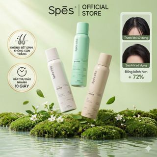 Dầu Gội Đầu Khô Dưỡng Tóc SPES Tạo Phồng Cấp Tốc, Hút Dầu Không Bết Giữ Nếp 50/150/200ml