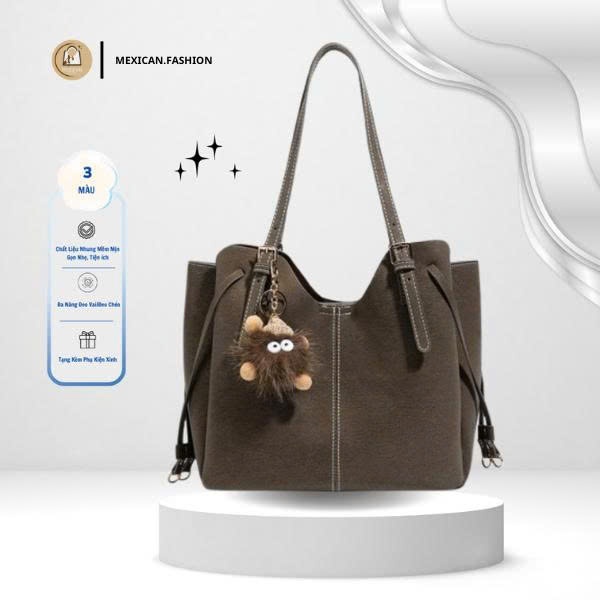 [TẶNG CHARM] Túi Tote Cao Cấp Retro Dành Nữ Kiểu Dáng Mới Thời Trang Ba Lớp Dung Tích Lớn Đeo Vai Đi Học Đi Làm [MÃ 15]