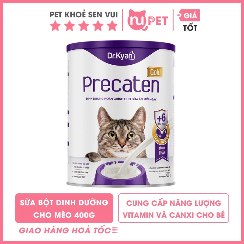 Sữa bột cho mèo Precaten lon 400g