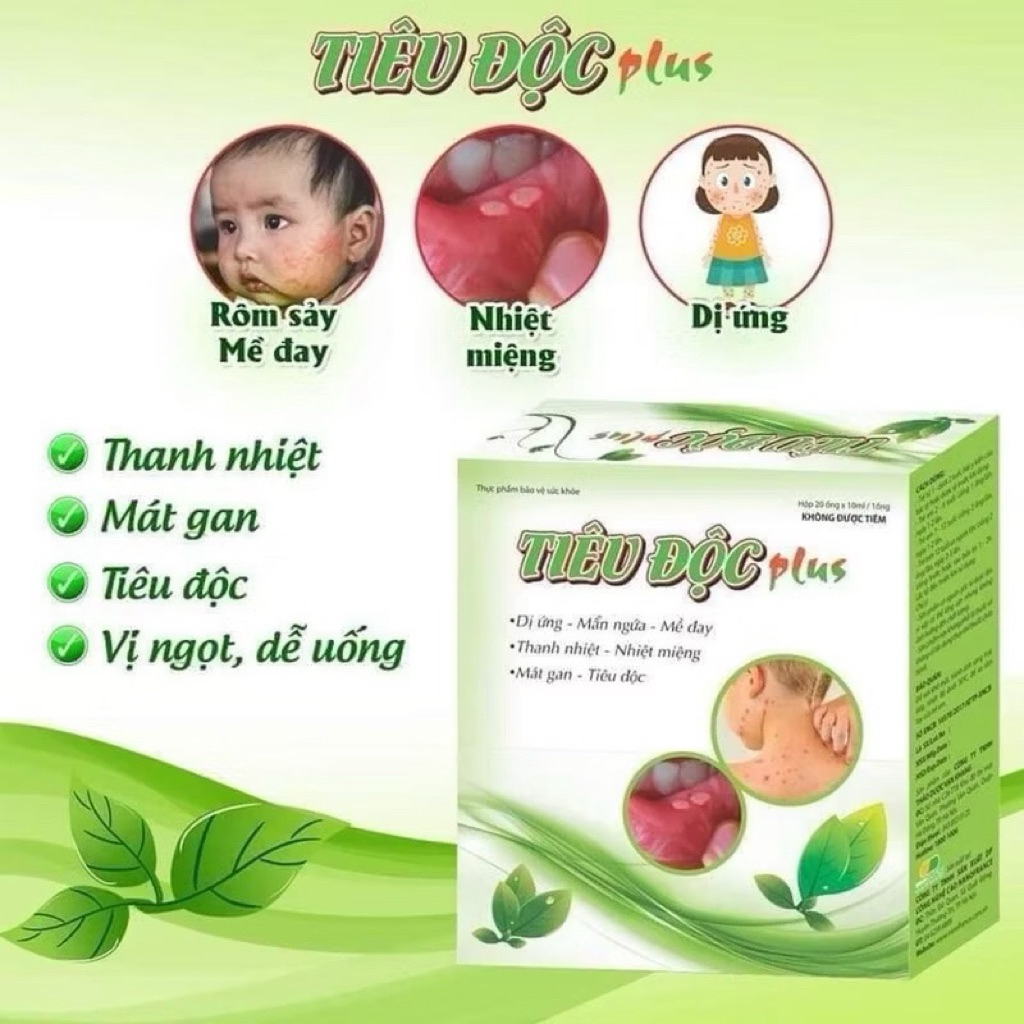 TIÊU ĐỘC PLUS HỘP 20 ống VẠN TAM