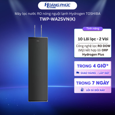 Máy Lọc Nước RO Nóng Nguội Lạnh Hydrogen Toshiba TWP-WA2SVN(K) - 10 Lõi Lọc {Toàn Quốc}