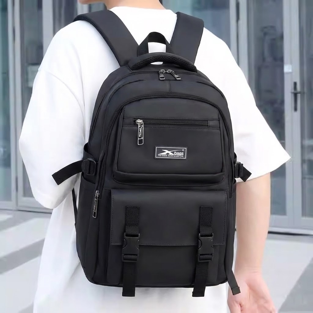 Balo Học Sinh Xbags XB 3203 - Balo Laptop Thời Trang Chống Thấm Nước, Form Dáng Cứng Cáp, Bảo Hành 1