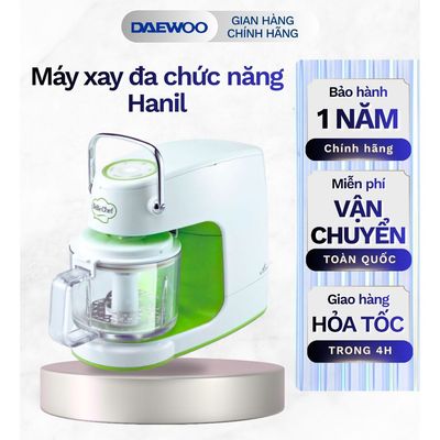 Máy xay hấp đa năng Hàn Quốc 3 trong 1 Hanil HBF-300 xay ăn dặm và nấu trong 25 phút, BH 1 năm