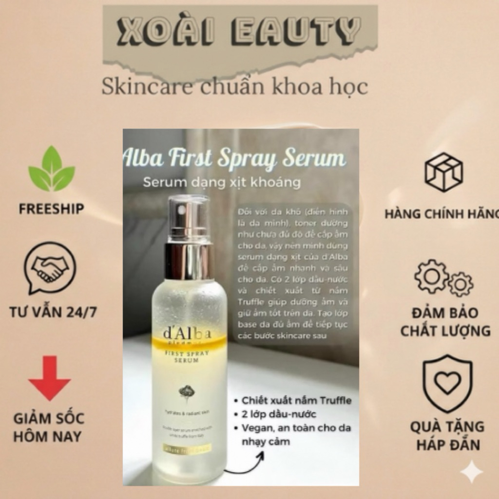 xịt khoáng D’alba