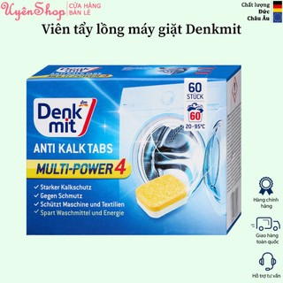 Viên tẩy lồng máy giặt denkmit hàng đức, sạch lồng máy, tiết kiệm điện nước, sạch cặn set 10 viên