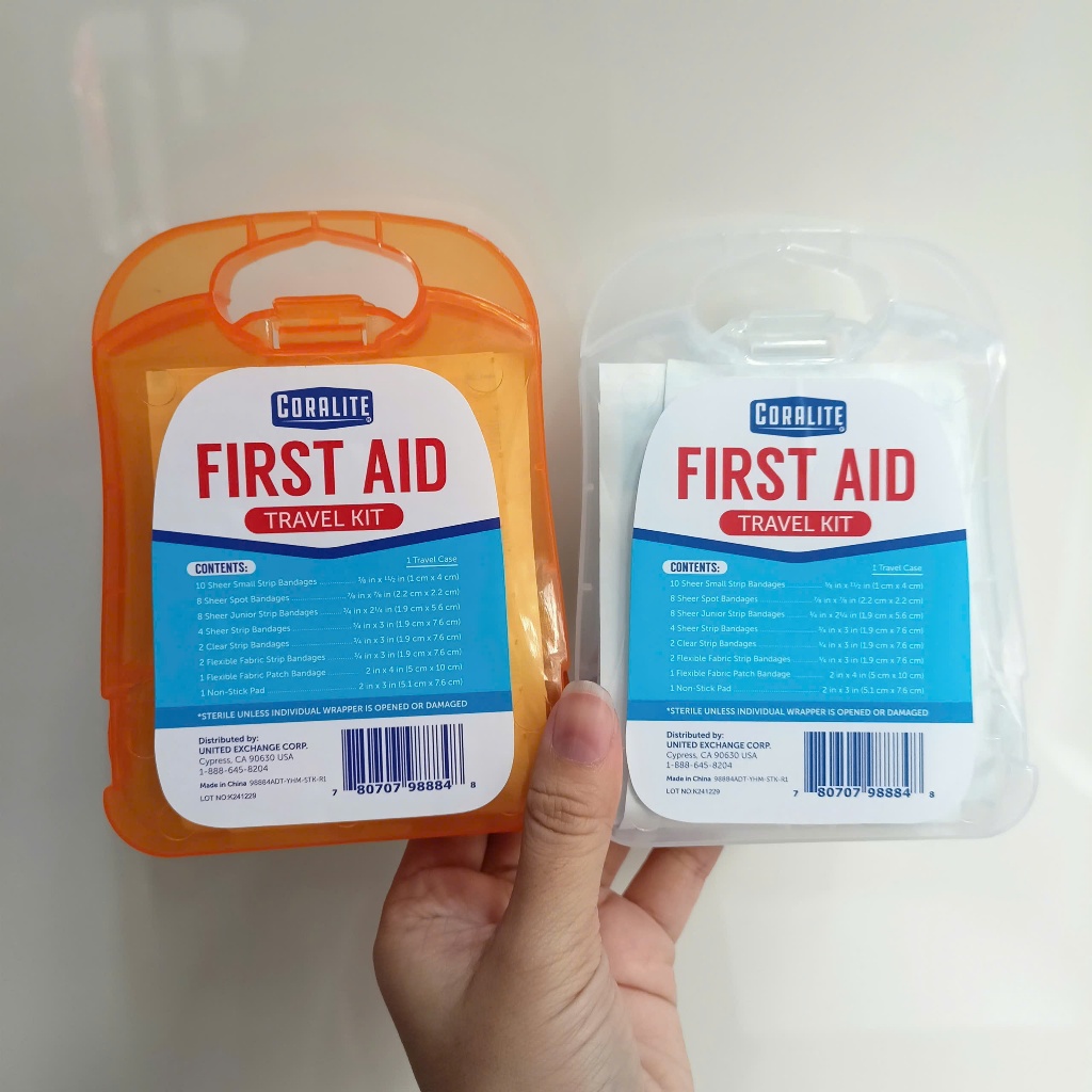 Bộ Băng Cá Nhân Coralite First Aid Travel Kit – 36 Miếng Nhiều Kích Thước – Hộp Dành Cho Du Lịch
