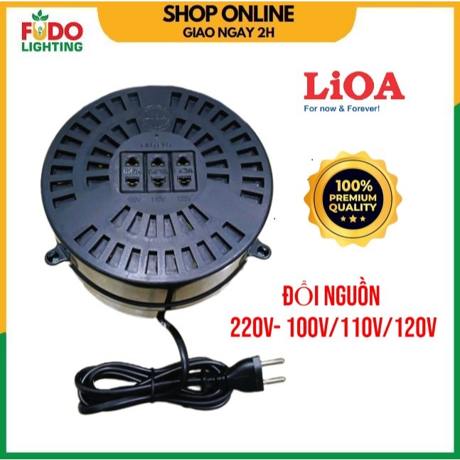 Biến áp LiOA đồi nguồn điện 220V sang 100V/110V/120V dùng cho thiết bị điện Nhật Mỹ