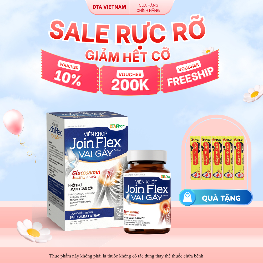 Viên uống Joint Extra và JOIN FLEX  giúp dưỡng khớp làm trơn ổ khớp giảm đau tê nhức thái hoá khớp H