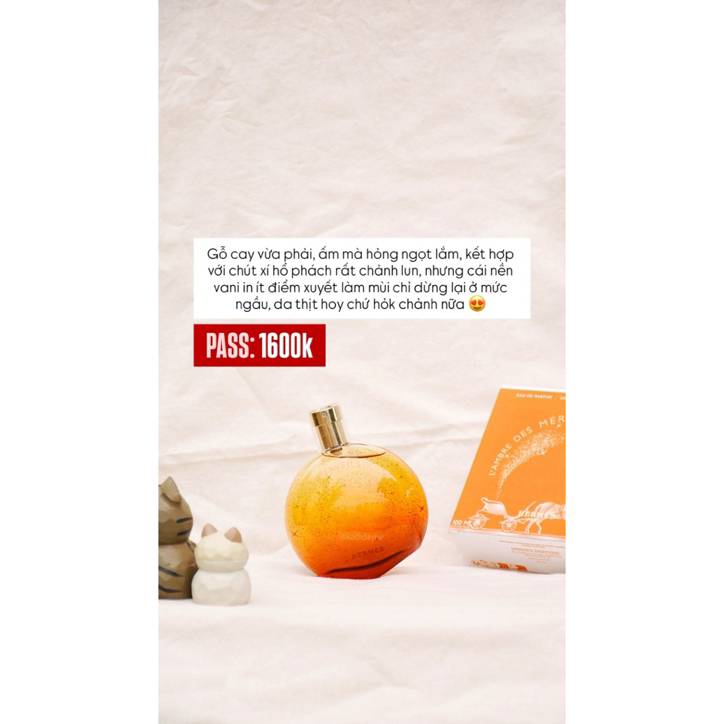 [Kath PASS] Topic pass nước hoa của Kath L'Ambre des Merveilles