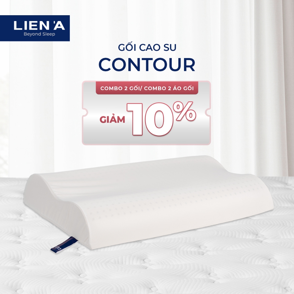 Gối Cao Su Lượn Sóng Contour Liên Á Đạt Chuẩn ECO An Toàn, Thiết Kế Công Thái Học Nâng Đỡ Êm Ái | BigBuy360 - bigbuy360.vn