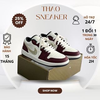 Giày _JD1_Low Cổ Thấp Dragon Nam Nữ, Giày Thể Thao Sneaker Đỏ Vàng Xanh Navy (TĂNG 1 SIZE)