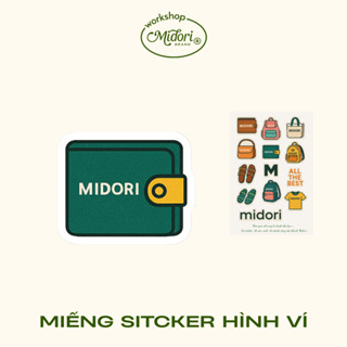 Sticker Dán Hình Ví Balo Túi Xách Áo Thun Trang Trí Nam Nữ Thương Hiệu M MIDORI
