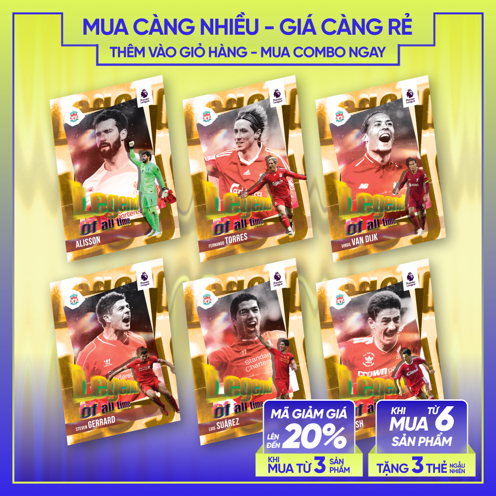 22-23 LIVERPOOL LEGEND OF ALL TIME | Thẻ cầu thủ bóng đá SKYLLECTA | Fernando Torres Salah Gerrard D