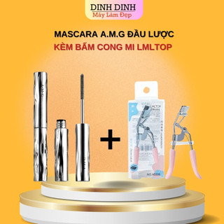Combo bấm mi LMLTOP, mascsara chuốt mi AMG đầu lược kim loại làm cong, dài mi makeup trang điểm